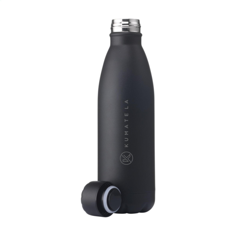 Sort Topflaske termoflaske 500 ml med lasergravering