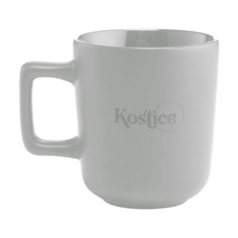Grå krus med logo
