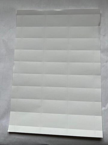 Perforeret papir for kongresmærker 3x60 mm