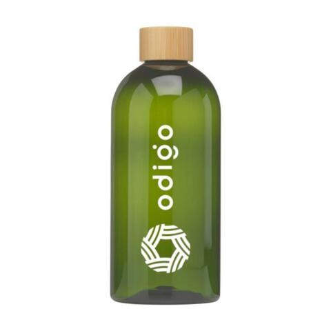 RPET transparent flaske med digital logotryk