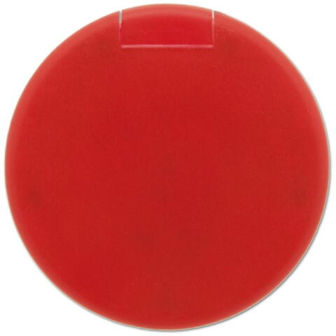 Mintpastil rund æske med eget logotryk, rød