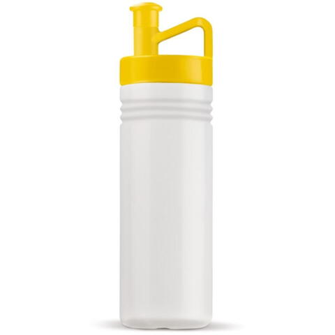 Drikkedunk - hvid-gul - med logo