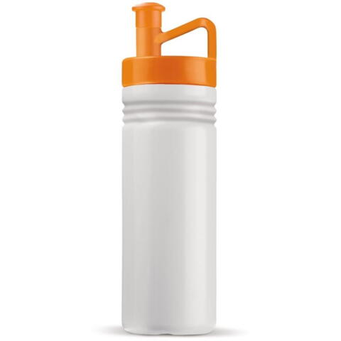 Drikkedunk - hvid-orange - med logo
