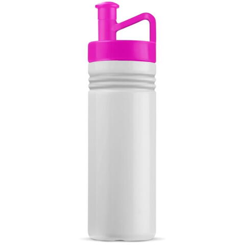 Drikkedunk - hvid-pink- med logo