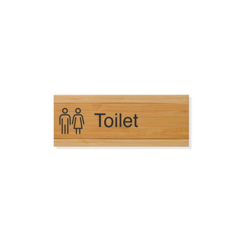Toilet unisex 60x150 mm, sort