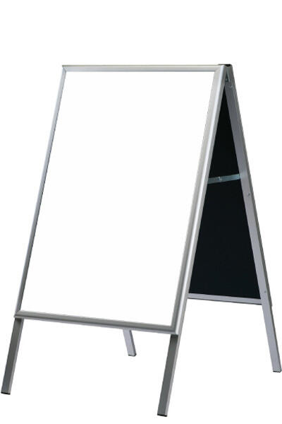 Gadeskilt med hvid tavle 60x80 cm