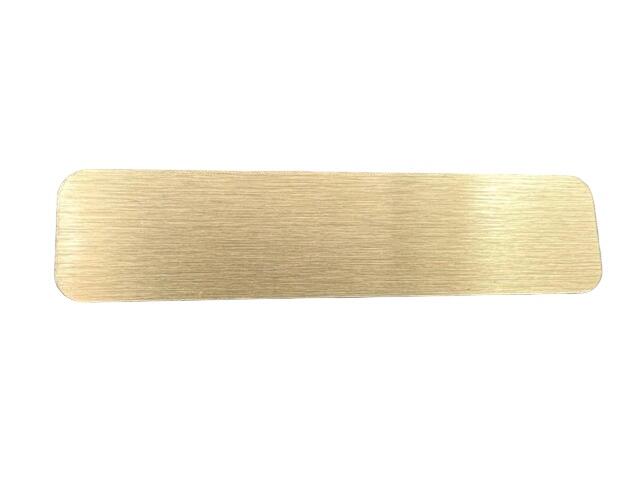 Messingnavneskilt 14x60 mm