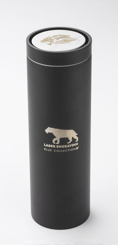Sort termokrus 440 ml med lasergravering