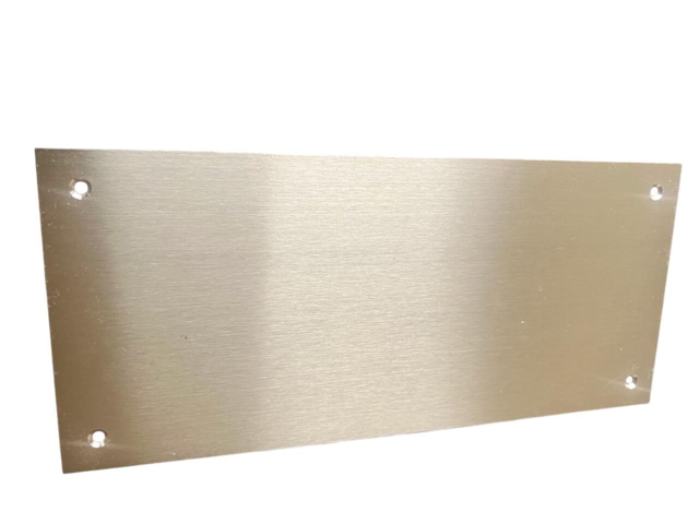 Messingplade med tryk 225x100x1 mm