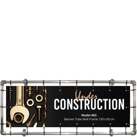 Bannersystem metal: 150x50 cm