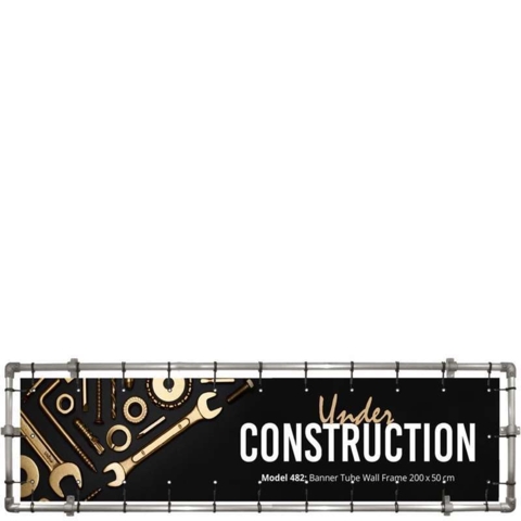 Bannersystem 200x50 cm metal