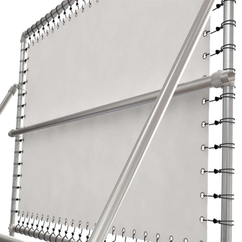 Bannersystem metal udendørs 150x100 cm