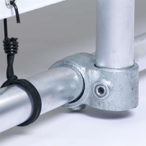 Bannersystem, fritstående, metal, 200x50 cm