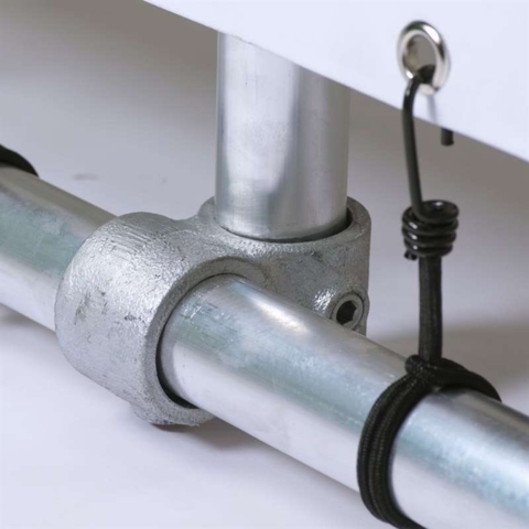 Bannersystem, fritstående, metal, 200x100 cm