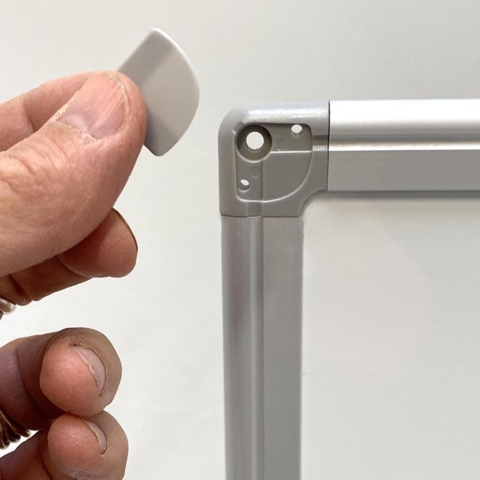 Opslagstavle kork/metal, 90x60 cm