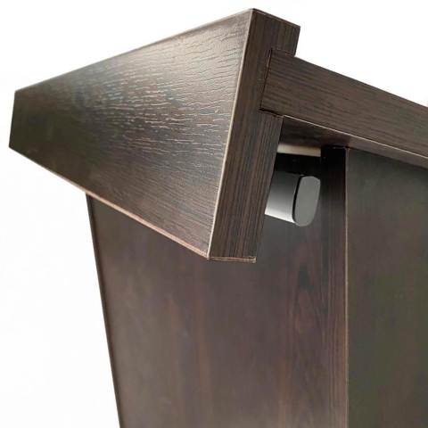 Talerstol i træ med A3-klapramme & hjul