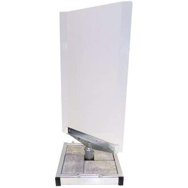 Gadeskilt, hvid, spin 40x79 cm