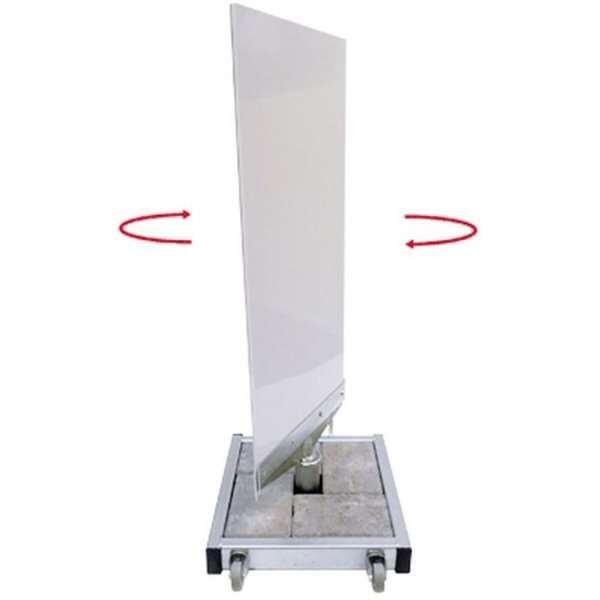 Gadeskilt, hvid, spin 40x79 cm