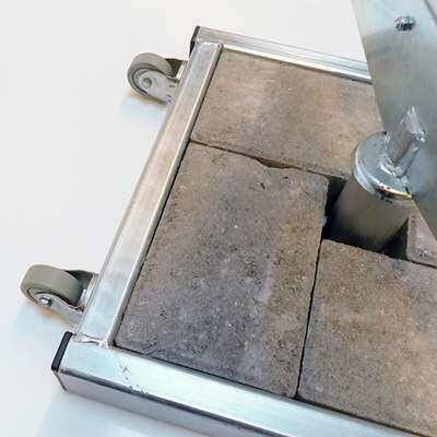 Gadeskilt, hvid, spin 40x79 cm