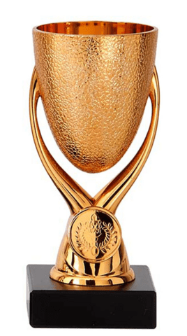 Pokal i plast - 3 metalfarver, 3 størrelser