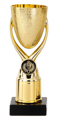 Pokal i plast - 3 metalfarver, 3 størrelser