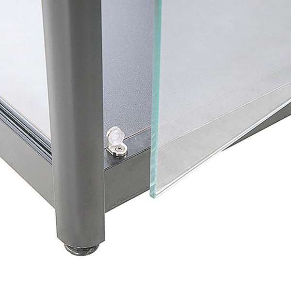 Vitrine glasskab med halogenlys