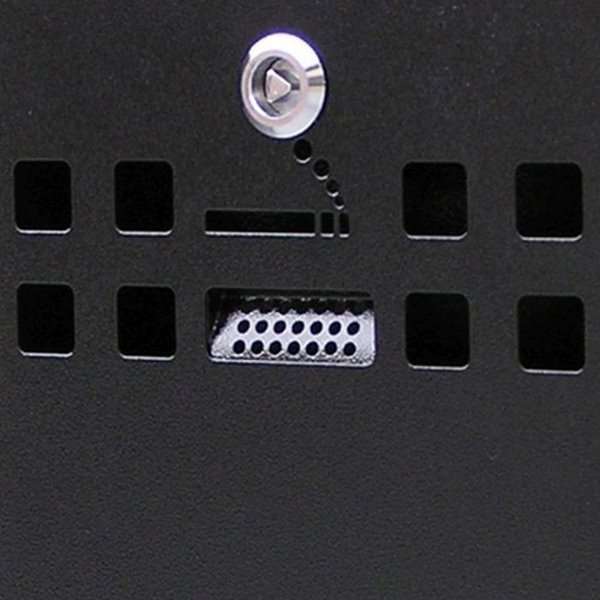 Askebæger 3.31 L, sort med nøgle - til montering på væg eller stander