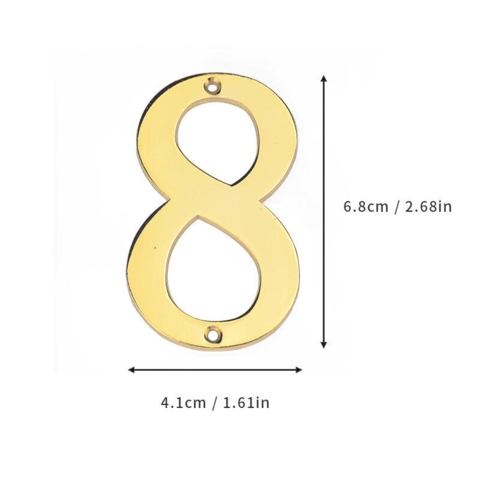 Tal i forgyldt zinkleegering - 8