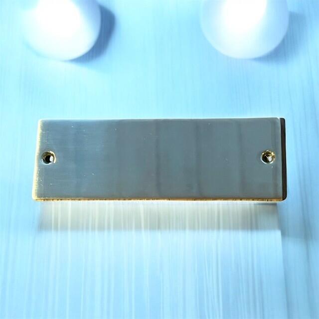 Messingnavneskilt 127x45x5,1 mm
