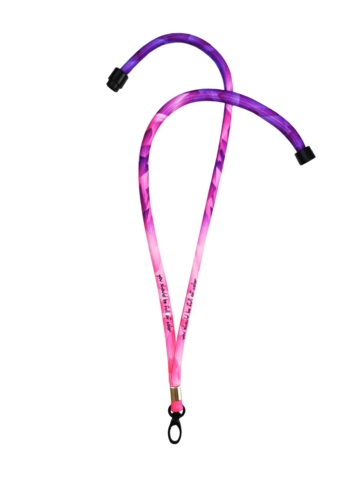 Keyhanger, rund, Ø10 mm med logo og nakkesikring