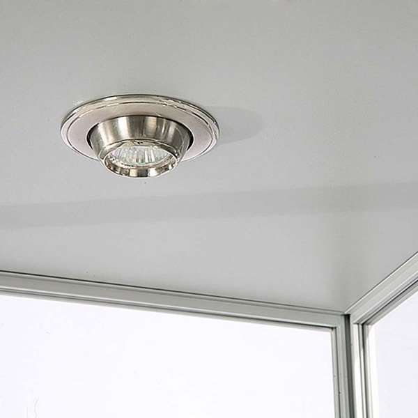 Vitrine glasskab - Showcase Tower Solo glasmontre med LED lys og lås - sølv