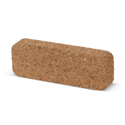 Navneskilt i kork med logo i alle farver med magnetfastgørelse