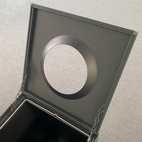 Skraldespand 120 L, sort