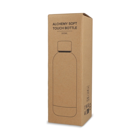 Termoflaske Alchemy soft touch 500 ml - inklusiv fuldfarvet logo i high gloss