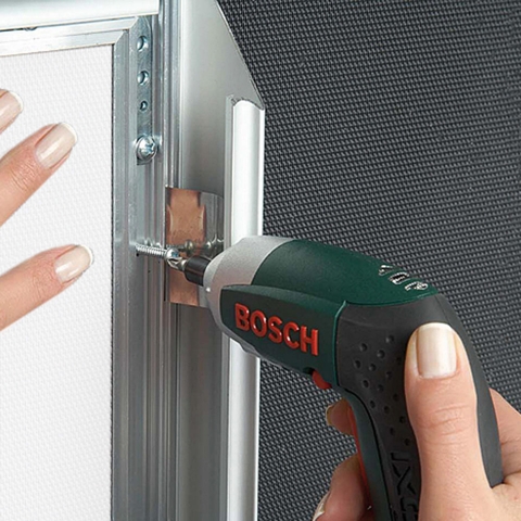 Klapramme med 25 mm kanter i rustfrit stål look, <Str.: A4 - 70x100 cm