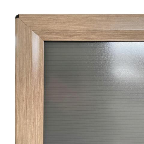 Gadeskilt Wind-Pro vandbase Light Wood A1, Sort fod