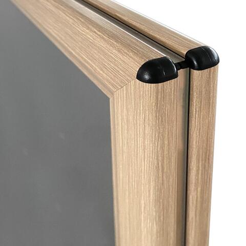 Gadeskilt Wind-Pro vandbase Light Wood A1, Sort fod