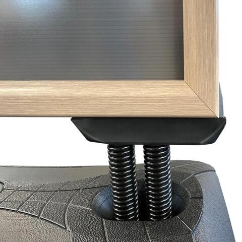 Gadeskilt Wind-Pro vandbase Light Wood A1, grå fod