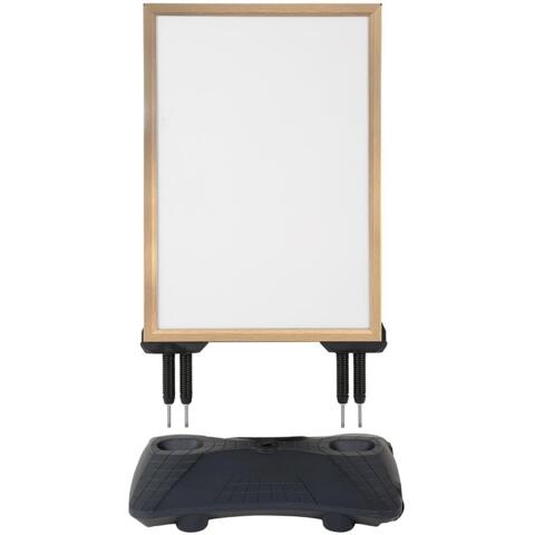 Gadeskilt Wind-Pro vandbase Light Wood A1, Sort fod