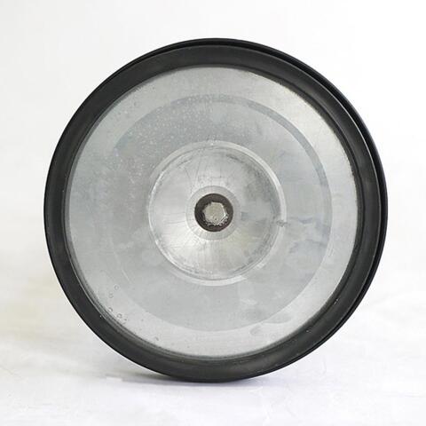 Afspærringsstander, 1 stk, metal, 3 m bånd, sølv stolpe, rødt bånd