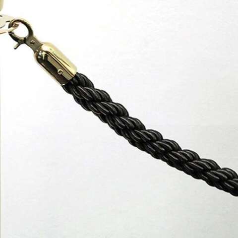 Afspærringsstolpe, Crowd Barrier, 2 standere, Guld