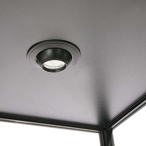 Høj glasvitrineskab med lås underskab med lås - LED-lys