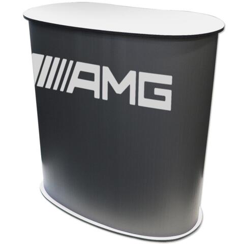 Messedisk buet oval 181x90x93 cm