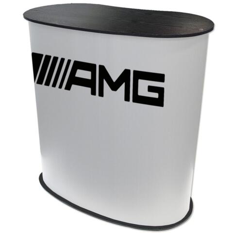 Messedisk buet oval 181x90x93 cm