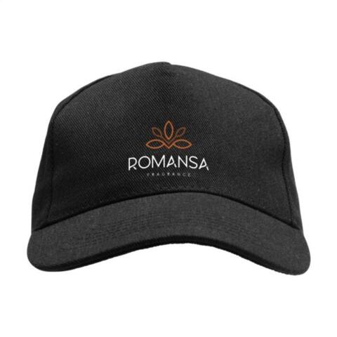 Hamar Cap Recycled Cotton cap inkl. fuldfarvet logotryk foran