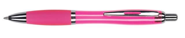Pink plastpen med logotryk