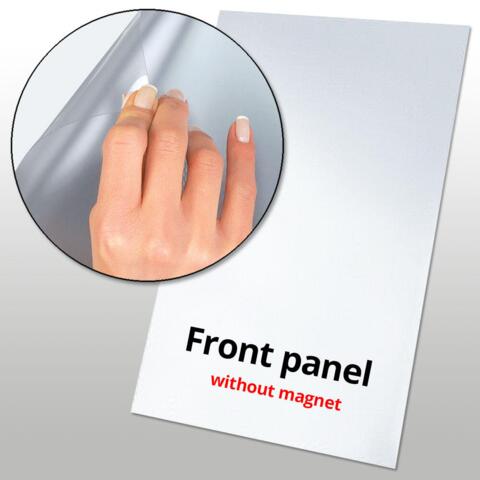 Frontplade PET uden magnet, A6 - 10,5 x 14,8 cm