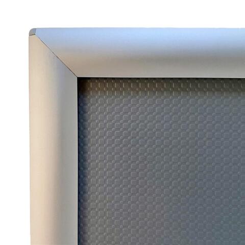 Klikramme, Opti, 25 mm aluminiumprofil, sølv, A2 - 42 x 59,4 cm