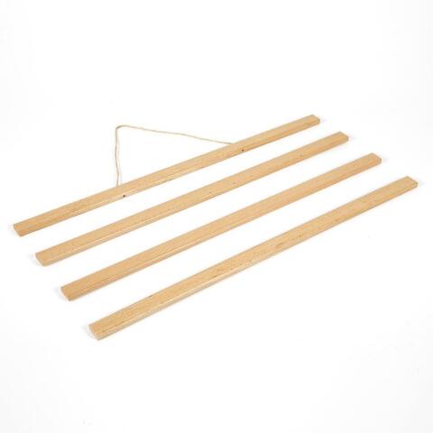 Plakatliste, Wood Poster Hanger, lys bøg, magnetisk, 50 cm