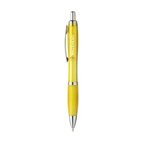 Billig plastpen med logotryk,